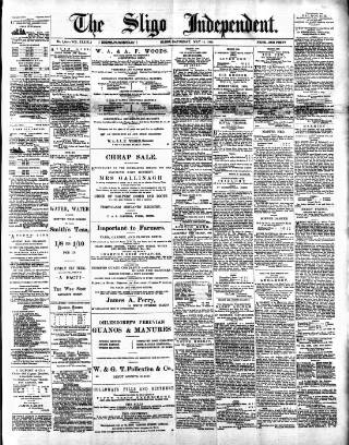 cover page of Sligo Independent published on May 13, 1893